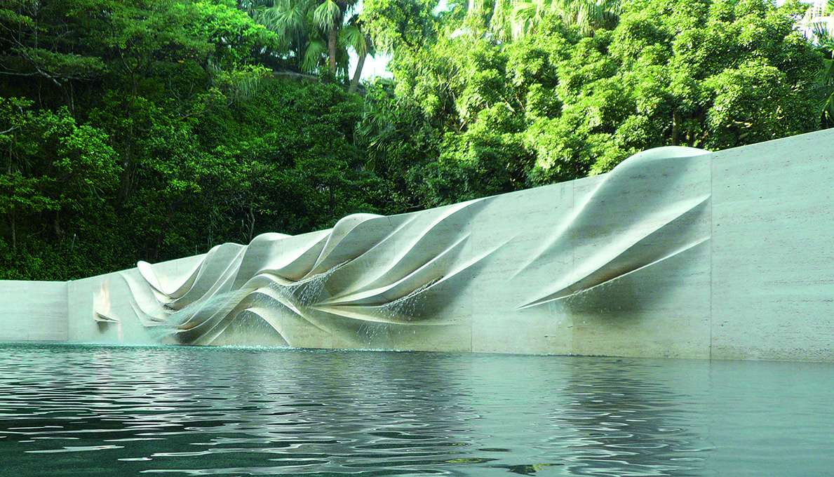 風生水起 WATER AND WIND 貝杜藝術代理藝術家薩璨如Cynthia Sah、尼古拉．貝杜Nicolas Bertoux，義大利卡拉拉大理石雕雕塑，大型公共藝術景觀藝術美術館雕刻典藏