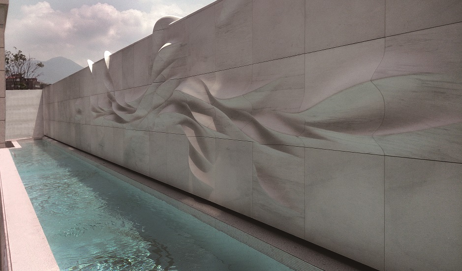 貝杜藝術代理藝術家薩璨如Cynthia Sah、尼古拉．貝杜Nicolas Bertoux，義大利卡拉拉大理石雕雕塑，大型公共藝術景觀藝術美術館雕刻典藏