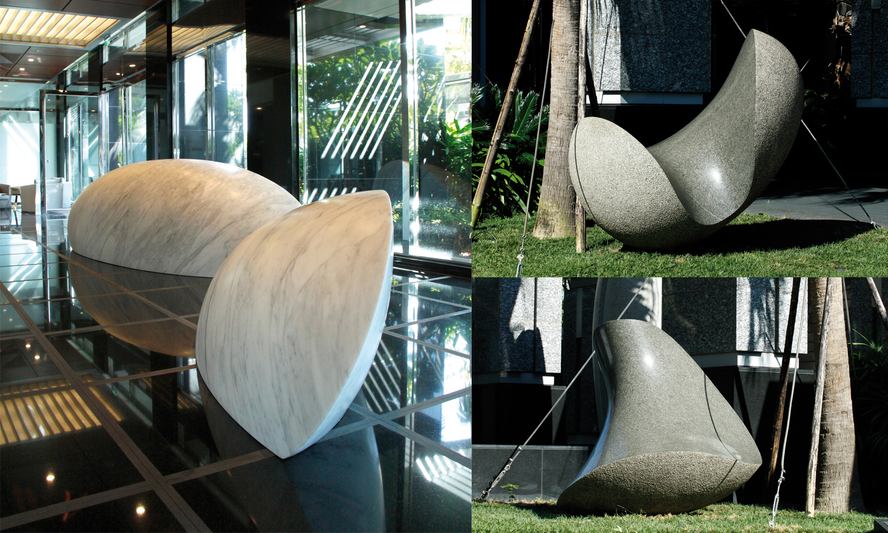 貝杜藝術代理藝術家薩璨如Cynthia Sah、尼古拉．貝杜Nicolas Bertoux，義大利卡拉拉大理石雕雕塑，大型公共藝術景觀藝術美術館雕刻典藏