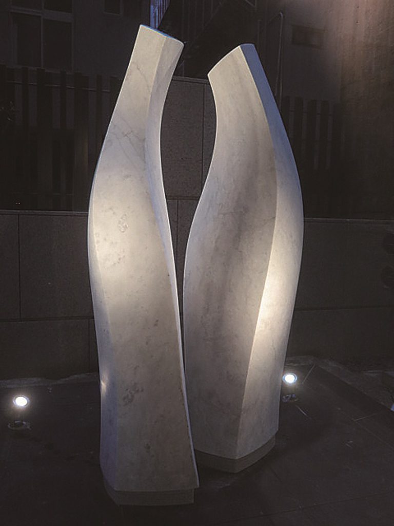 貝杜藝術代理藝術家薩璨如Cynthia Sah、尼古拉．貝杜Nicolas Bertoux，義大利卡拉拉大理石雕雕塑，大型公共藝術景觀藝術美術館雕刻典藏