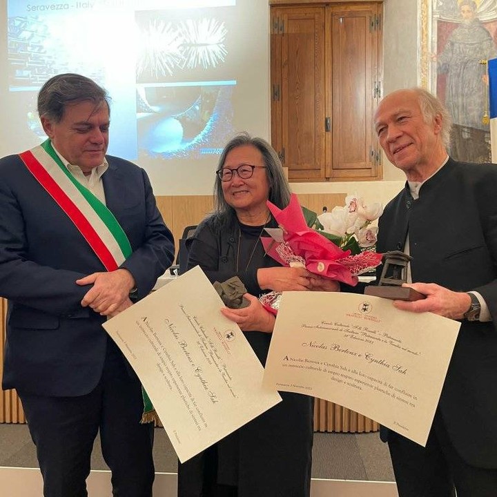 貝杜藝術代理藝術家薩璨如Cynthia Sah、尼古拉．貝杜Nicolas Bertoux，義大利卡拉拉大理石雕雕塑，大型公共藝術景觀藝術美術館雕刻典藏