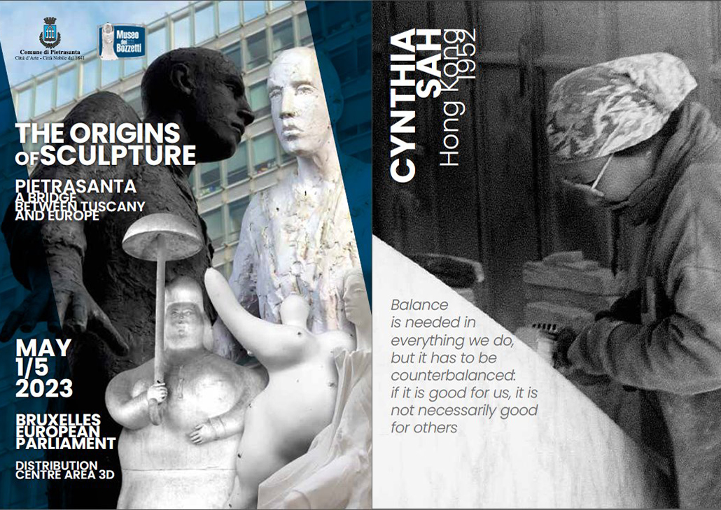 貝杜藝術代理藝術家薩璨如Cynthia Sah、尼古拉．貝杜Nicolas Bertoux，義大利卡拉拉大理石雕雕塑，大型公共藝術景觀藝術美術館雕刻典藏